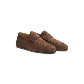 BOSS BY BECKHAM penny loafers in suede
