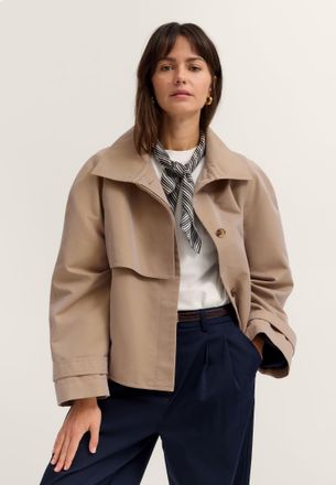 Bugatti Damen Jasje in korte trenchcoatstijl