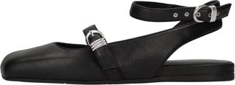 Vic Mati&eacute; Sandalen - Dames - Ballerinas - Zwart - 38 EU - Leer - Schoenen