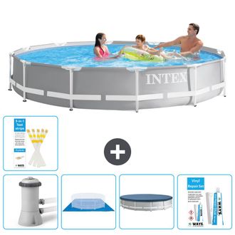 Intex Piscina Prism Frame Redonda - 366x76 Cm - 8-piezas S22492