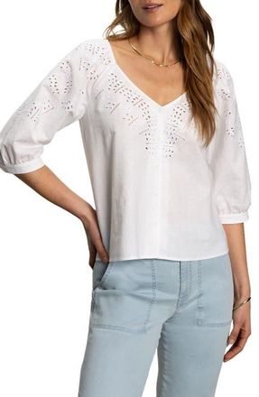 (取寄) モッドオードック レディース 3/4 スリーブ イージー レース シャツ Mod-o-doc women 3/4 Sleeve Easy Lace Shirt White Mod-o-doc 3/4 Sleeve Easy Lace Shirt Womens Clothing White