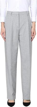 Liviana Conti Rechte broek - Dames - Straight fit broeken - Grijs - L - Broeken