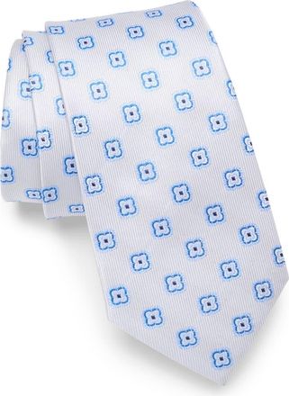 Duchamp Medallion Silk Tie in Silver at Nordstrom Rack