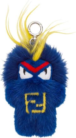 Fendi Accessoires, Dames, Veelkleurig, ONE Size, Nertsleutelhanger