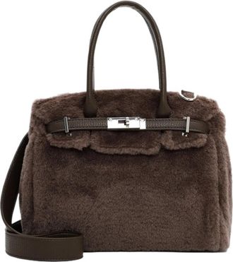 Generic TOTE BAG, Shopper Bag For Ladies, Top Handle With Crossbody Strap, Womens Shoulder Handbag(Chocolate)