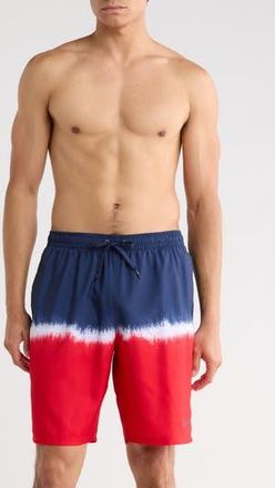 Nike 9-Inch Volley Swim Trunks in Blue/Red at Nordstrom Rack, Size X-Large
