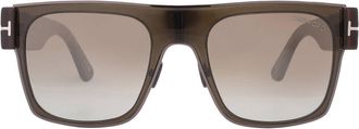 Tom Ford Edwin Brown Gradient Browline Mens Sunglasses FT1073 51G 54