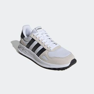 adidas Sneaker ADIDAS SPORTSWEAR RUN 84, Herren, Gr. 42,5, weiss (cloud wei&szlig;, core schwarz, crystal wei&szlig;), Leder, Synthetik, Textil, Schuhe Sneaker, inspirie