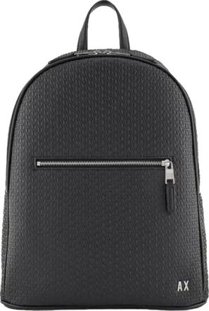 A|X Armani Exchange Gecoate Stoffen Rugzak - Heren - Rugzakken - Zwart - ONE Size - Tassen