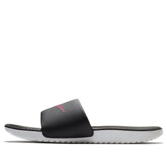 Nike (WMNS) Nike Kawa Black White Pink Slippers 834588-060
