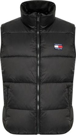 Tommy Jeans TJW Omgekeerd Monogram Puffer Vest - Dames - Bodywarmers - Zwart - XS - Jassen