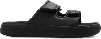 Veja Schoenen, Dames, Zwart, 40 EU, Leer, Etna Bold Leren Slippers
