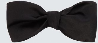 Brunello Cucinelli Silk and cotton satin bow tie