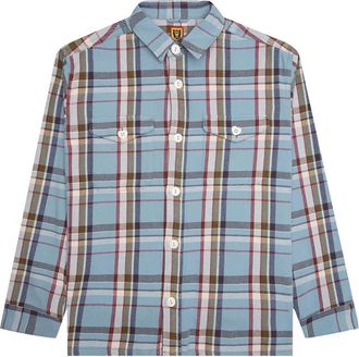 Human Made Camicia tartan - Blu