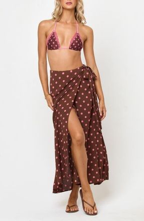 L*Space Ever Polka Dot Cover-Up Wrap Skirt in Alotta Polka Dot at Nordstrom, Size X-Small