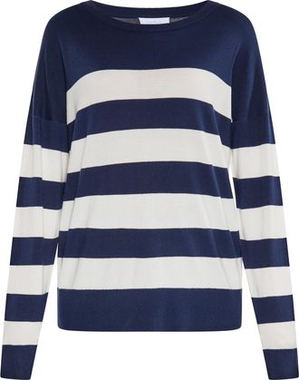 Usha Jumper Dames marine wit