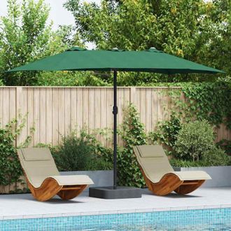 vidaXL Parasol De Jard&iacute;n Verde 385 X 209 X 244 Cm Tela Vidaxl