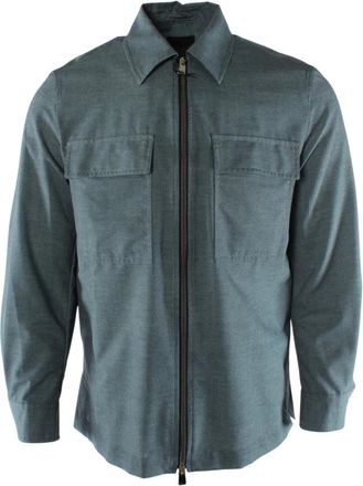 HUGO BOSS P-Carper OS Jas - Heren - Zomerjassen - Blauw - S - Polyester - Jassen