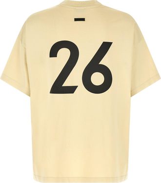 Fear of God Mens Beige Cotton T-Shirt