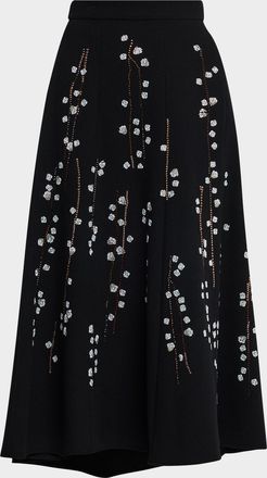 Libertine - Libertine Sakura Embellished Midi Tulip Skirt