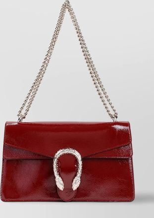 Gucci structured flap shoulder bag chain