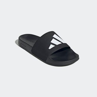 adidas Badesandale ADIDAS SPORTSWEAR ADILETTE SHOWER BADESCHLAPPEN, Gr. 40,5, schwarz-weiss (core schwarz, cloud wei&szlig;, core schwarz), Synthetik, Schuhe Bades