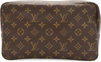Louis Vuitton Brown Monogram Canvas Clutch Bag Pouch (Pre-Owned)