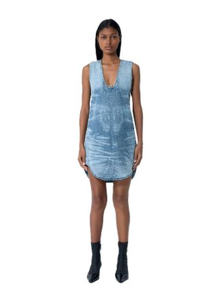 Diesel Womens Blue Denim Dress