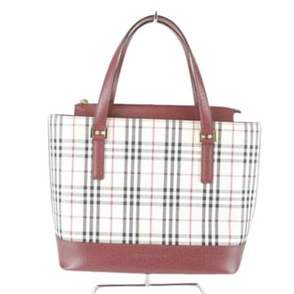 Burberry Pre-owned Tote Bags, female, White, Size: ONE SIZE Pre-owned Vintage Tote Bag