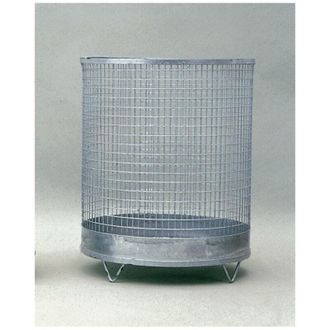 OEM Cesto De Basura H600xd400mm 75l De Malla De Alambre Galvanizado Con 4 Pies