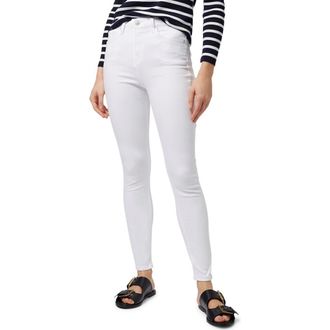 Topshop Jamie High Waist Skinny Jeans in White at Nordstrom, Size 28W X 30L