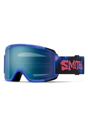 Smith Squad ChromaPop Low Bridge Snow Goggles in Supernova Vibes /Blue Mirror at Nordstrom