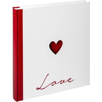 Walther Design Design album fotografico bianco 28 x 30,5 cm con copertina ritagliata e goffratura, album di nozze Love UH-159 - Walther