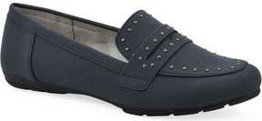 White Mountain Giada Stud Driving Loafer in Navy/Sueded/Smooth at Nordstrom Rack, Size 7.5