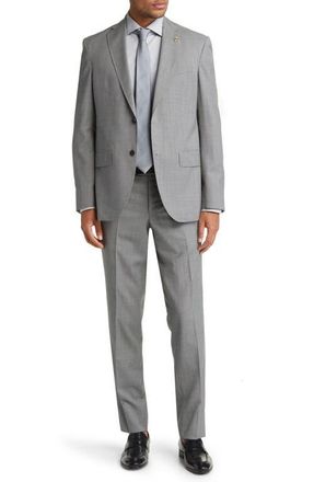 Ted Baker Karl Slim Fit Soft Constructed Wool Suit in Light Grey at Nordstrom, Size 38 Short