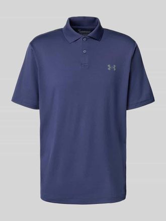 Under Armour Regular Fit Poloshirt mit Logo und Knopfleiste in Marine, Gr&ouml;&szlig;e S