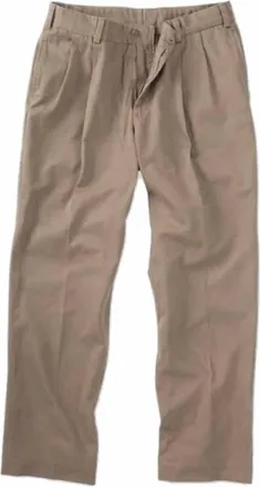 Bills Khakis Mens Pleated Classic Fit Travel Twills Pants In Khaki
