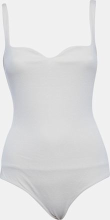 Nanushka Cream Jersey Sleeveless Lilou Bodysuit