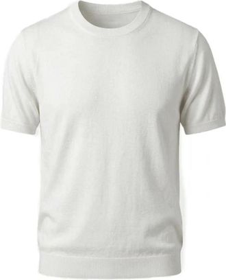 40weft 40Weft, Heren, Tops, Wit, Maat: L Katoen