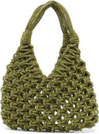 Hibourama Bags Natural Open-Weave Chunky Braided Shoulder Bag