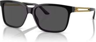 Versace 0ve4307 Gold Accent Acetate Rectangular Sunglasses