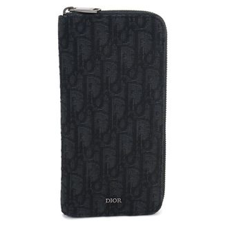 Dior Black Jacquard Long Wallet (Bi-Fold) (Pre-Owned)