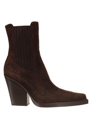 PARIS TEXAS Dallas 100 Western Suede Ankle Boots