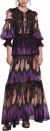 Marchesa Silk-Blend Maxi Dress