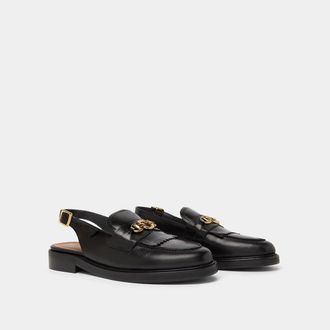 Jonak Slingback loafers in leer, Delphy