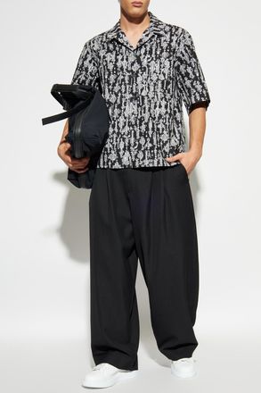 Alexander McQueen Shirt With Pocket, Mens, Black