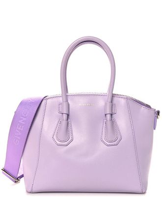 Givenchy Mauve Box Calf Box Mini Sport Antigona Top Handle Bag (Authentic Pre- Loved)
