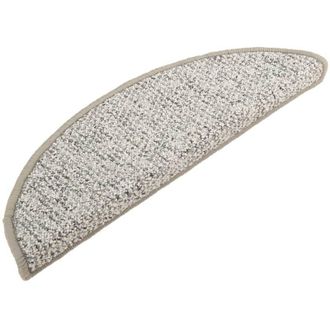 vidaXL Alfombras De Pelda&ntilde;os De Escalera 15 Uds Gris Claro 56x17x3 Cm Vidaxl