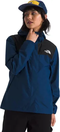The North Face Antora Rain Jacket Women Estate Blue Waterproof Hooded GBO2993