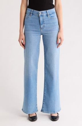 Frame Denim Le Slim Palazzo High Waist Wide Leg Jeans in Honeymoon at Nordstrom Rack, Size 34